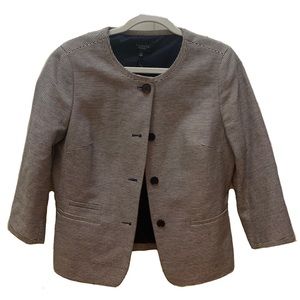 🌷3 for 10 Talbots- Navy and white Striped Blazer